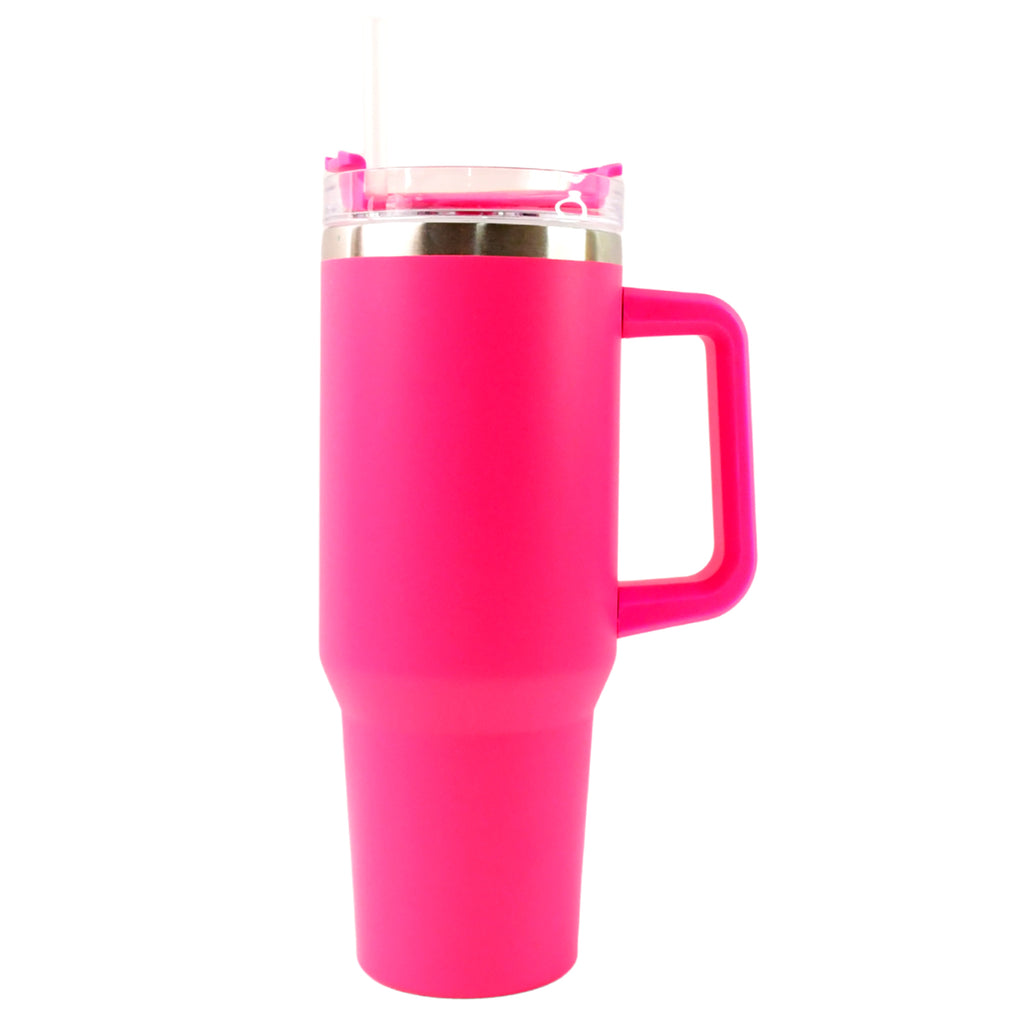 1200ML Pink Extra Large Insulated Stainless Steel Travel Mug