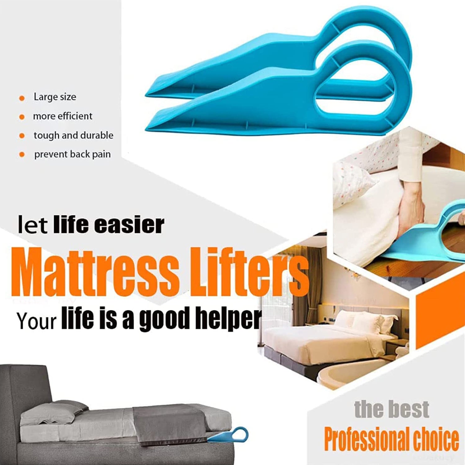 Mattress Lifter Tool, Easy Bed Sheet Tucking & Lifting Aid for Home Use (1 Pc)