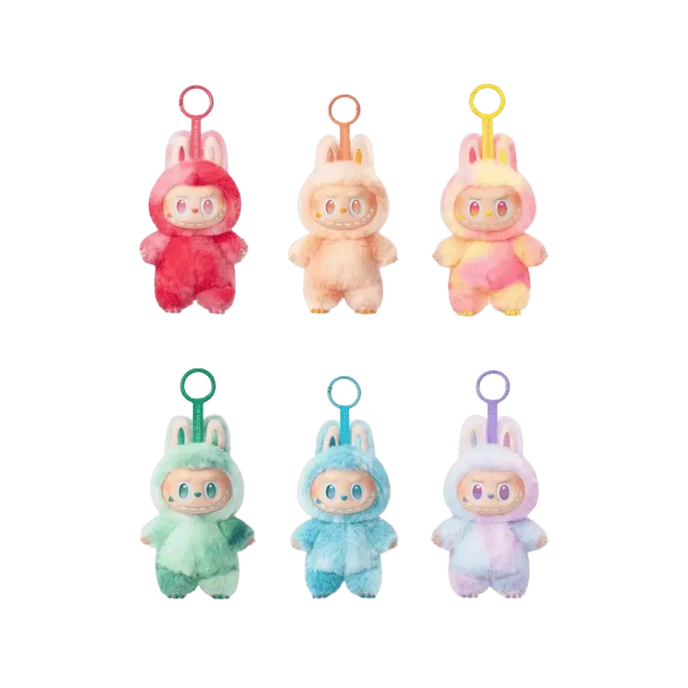 Authentic Labubu Blind Box Mystery Macaron Edition Vinyl Plush Keychain