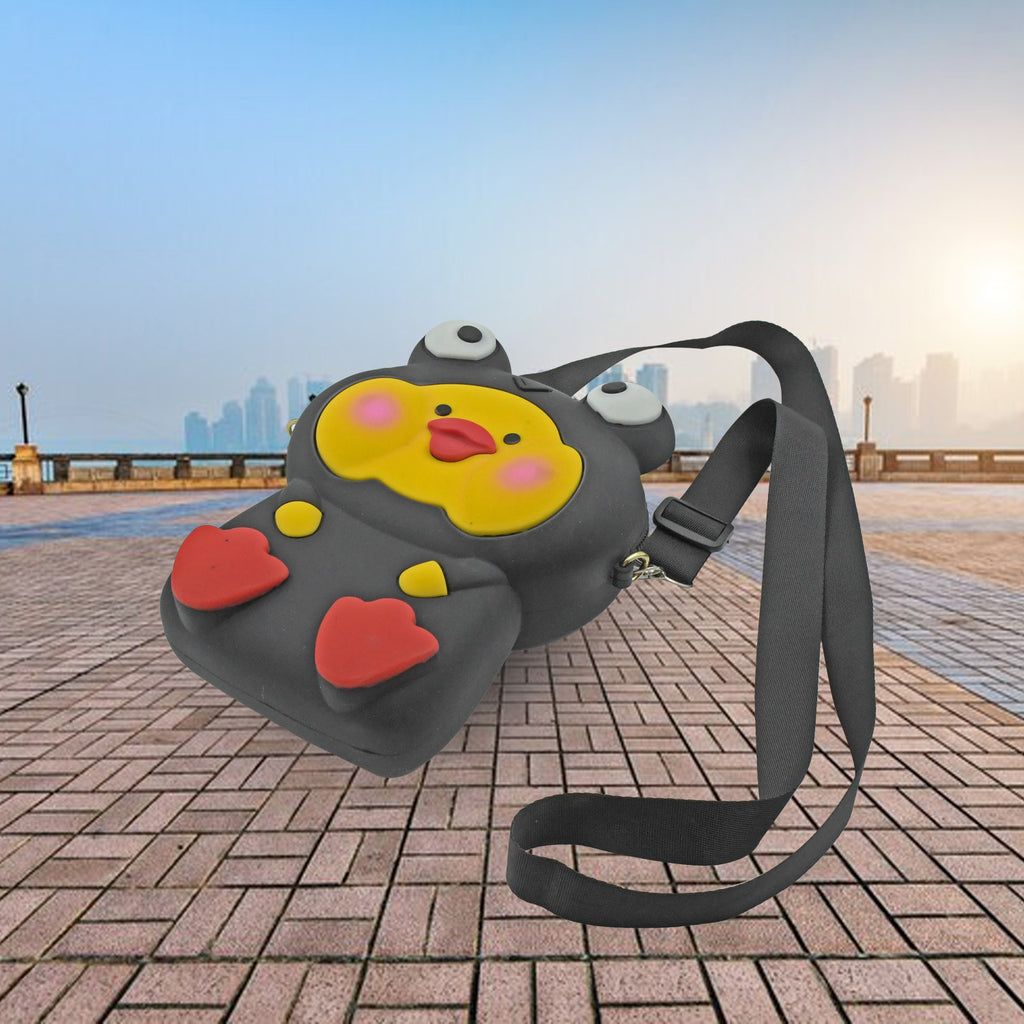 Cute Cartoon Mini Silicone Bag for Girls – Portable Handbag, Shoulder Purse & Backpack