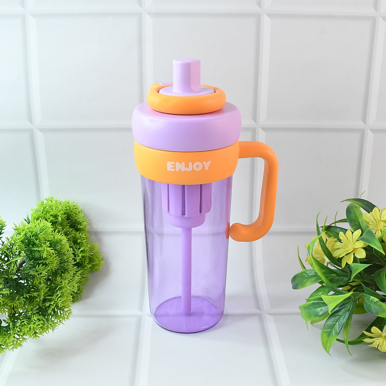 Premium Plastic Water Bottle – Portable, Eco-Friendly, Lightweight Design (600ml)