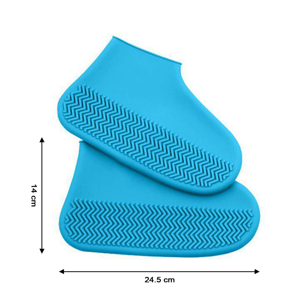Reusable Silicone Shoe Cover Waterproof Non Slip Foldable Design
