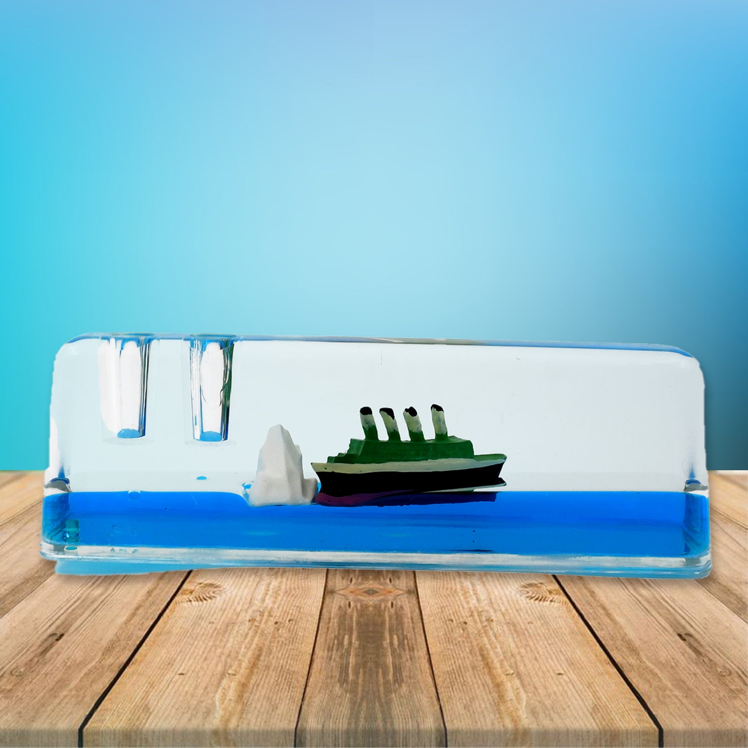 Car Interior Dashboard Decoration Floating Water Cruiser Ship