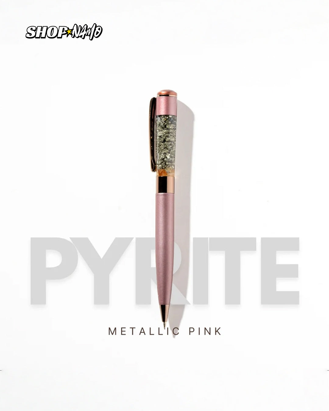 Pyrite Energy Ballpoint Pen for Confidence & Abundance