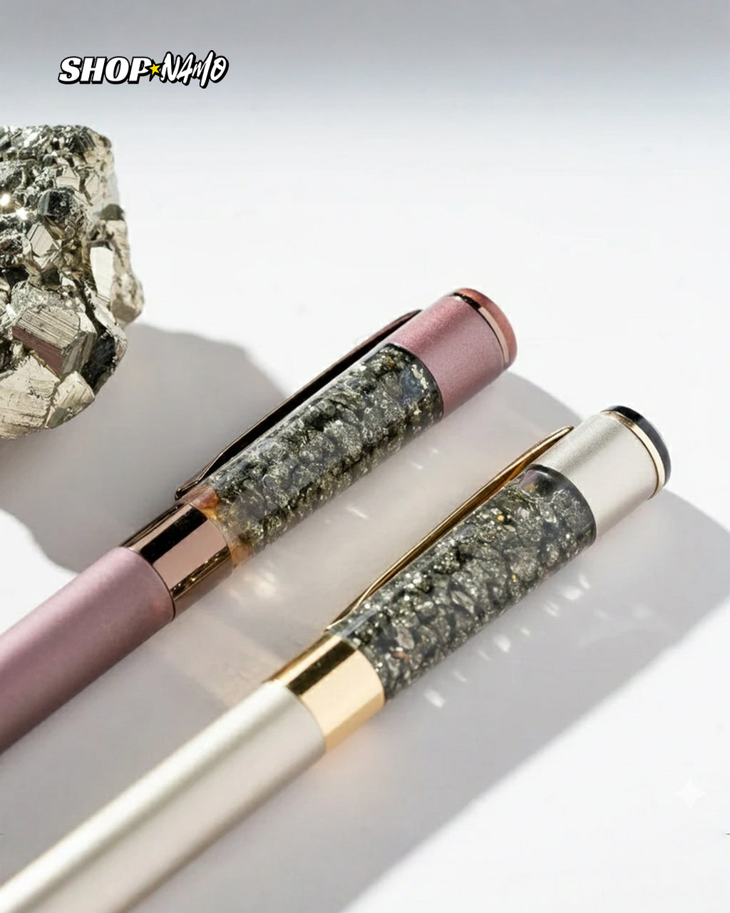 Pyrite Energy Ballpoint Pen for Confidence & Abundance