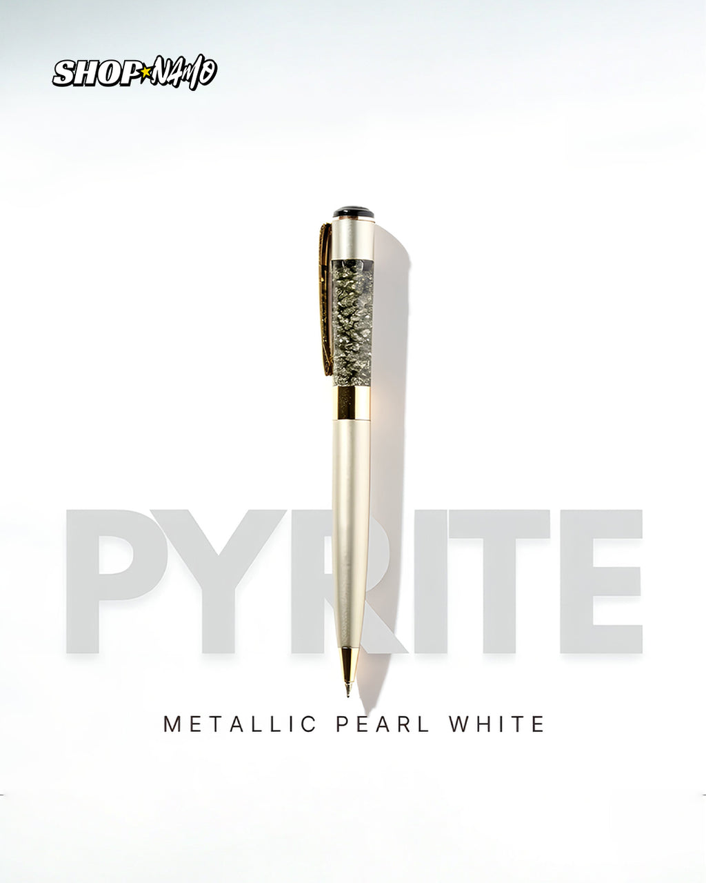 Pyrite Energy Ballpoint Pen for Confidence & Abundance