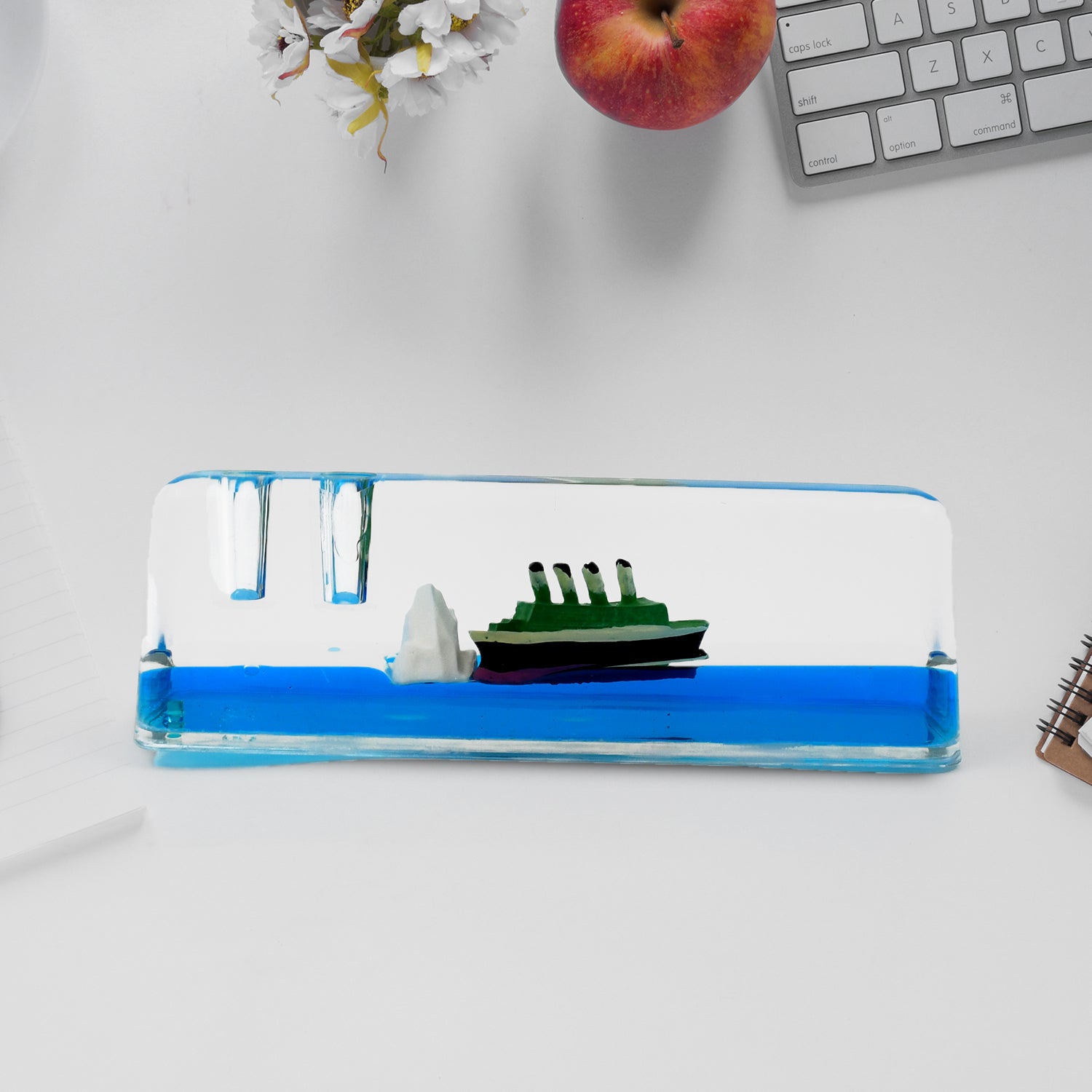 Car Interior Dashboard Decoration Floating Water Cruiser Ship