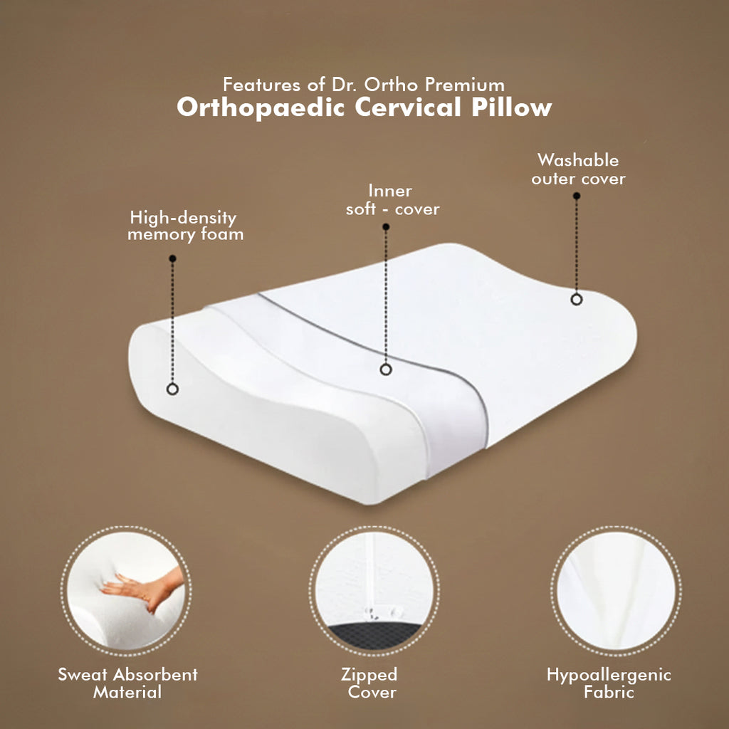 Premium Orthopaedic Cervical Memory Foam Pillow