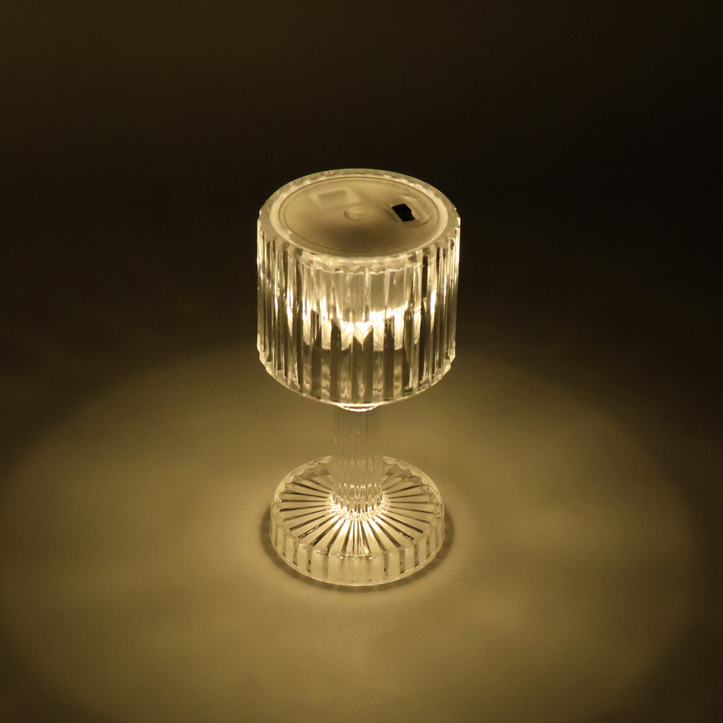 Set Of 4 Led Crystal-effect Table Lamps
