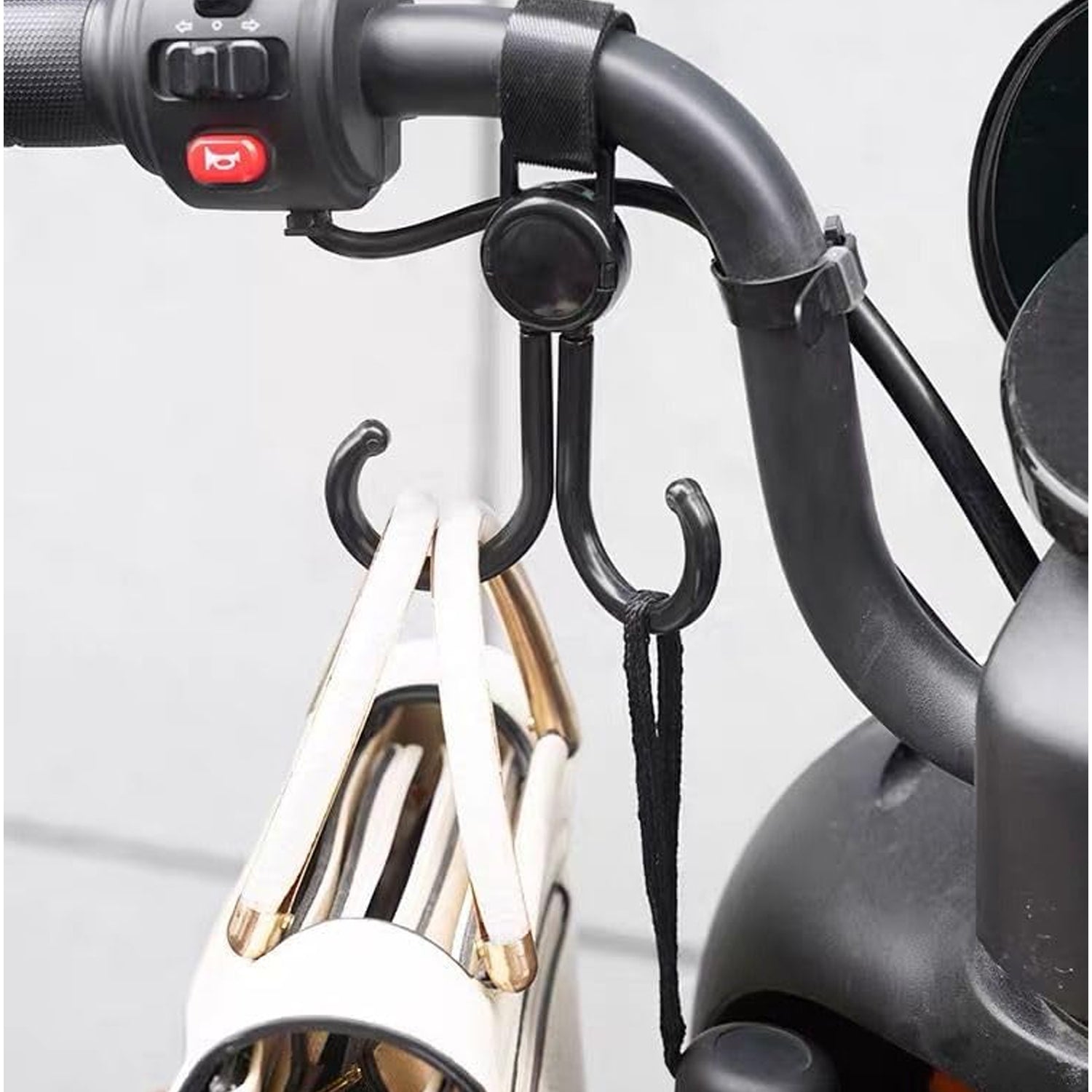 360° Baby Stroller Clip Hook, Durable Multi-Purpose Hanger for Cars & Carriages