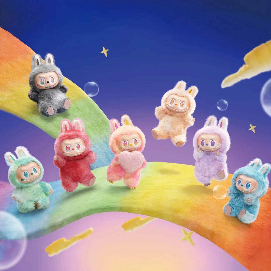 Authentic Labubu Blind Box Mystery Macaron Edition Vinyl Plush Keychain