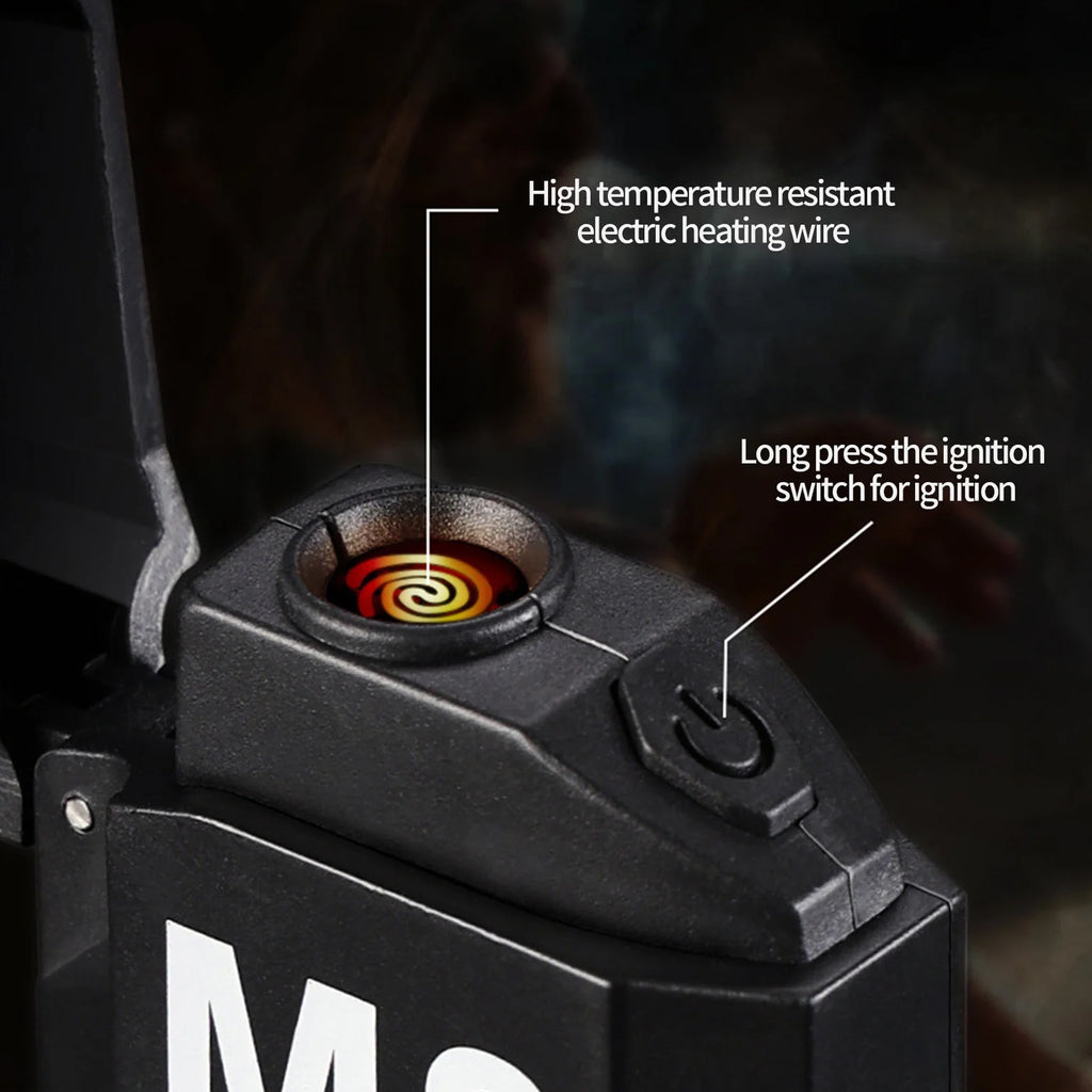 Multifunctional Mini Torch Lighter – Bright LED Flashlight & Windproof Flame
