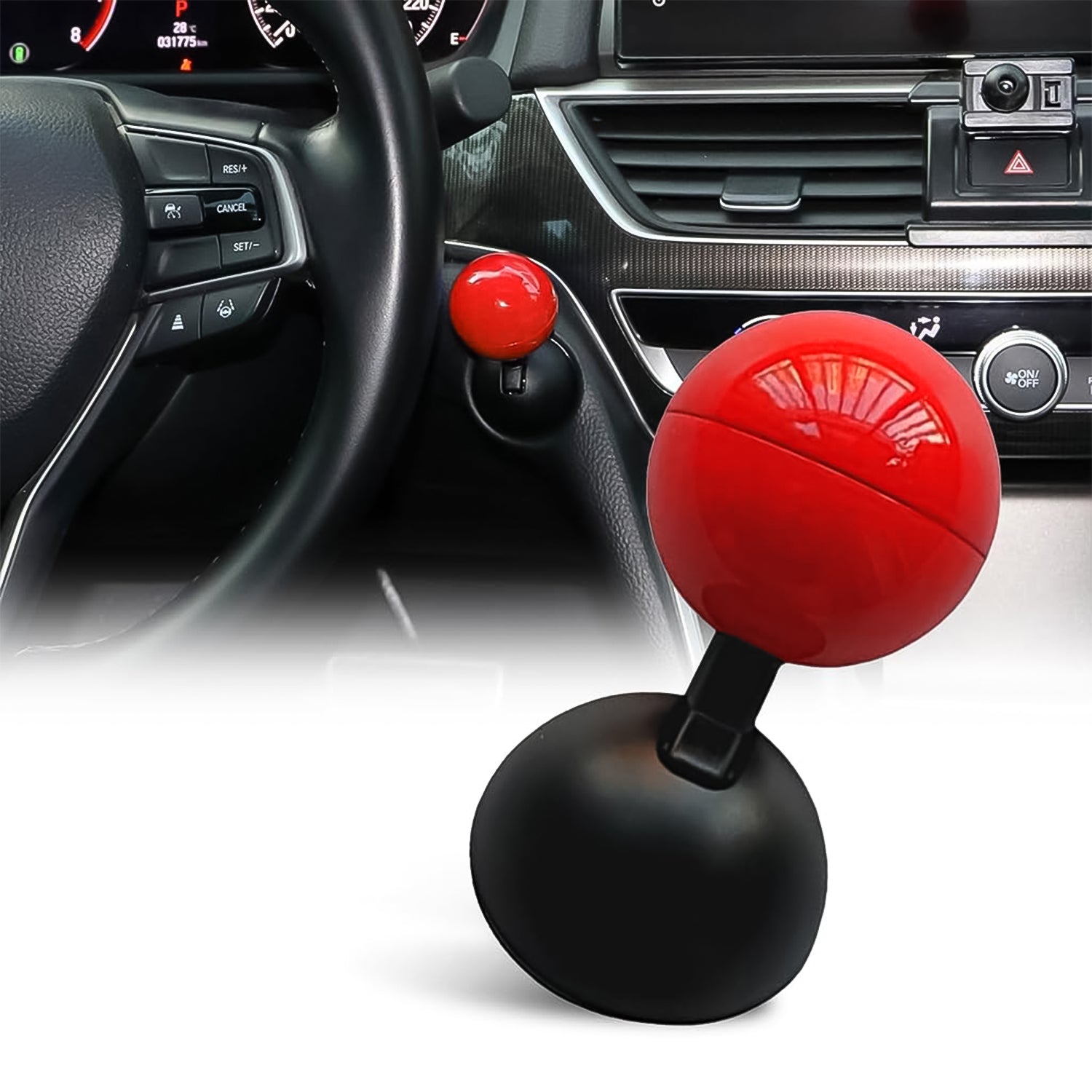 Ball Design Car Push Start Button Cover, Decorative Ignition Rocker Cap