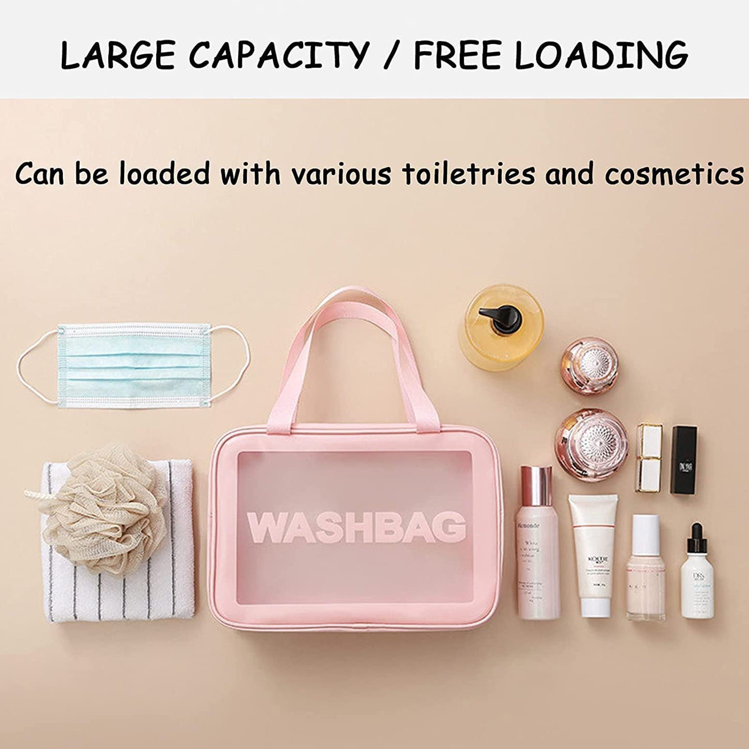 Makeup & Toiletry Bag Set - Cosmetic, Brushes, Accessories Storage